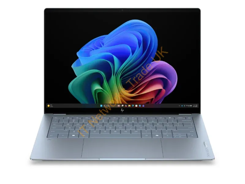 D8VZ8EA#ABU - HP OmniBook Ultra Laptop Next Gen AI 14-kg0001nax Copilot+ PC 35.6 cm (14") Touchscreen 2K 16 GB LPDDR5x-SDRAM 1 TB SSD Wi-Fi 7 (802.11be) Windows 11 Home Blue, Grey