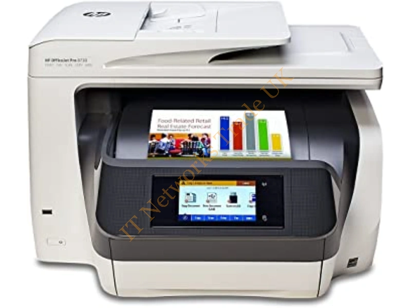 D9L20A HP Officejet Pro 8730 500-Sheets 1200 x 1200 dpi 512MB RAM with 4.3-inch LCD All-in-One Multifunction Printer