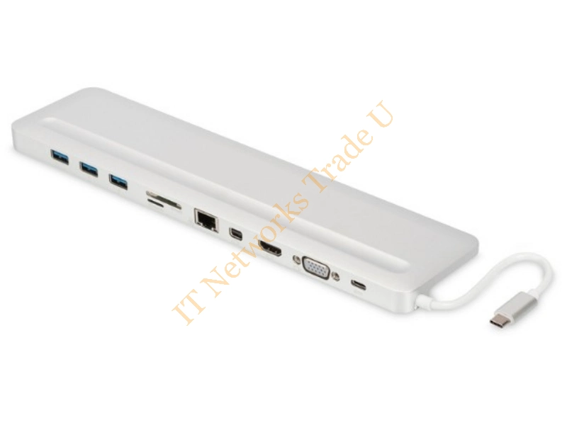Digitus DA-70860 USB 3.0 (3.1 Gen 1) Type-C Silver notebook dock/port replicator Accessory