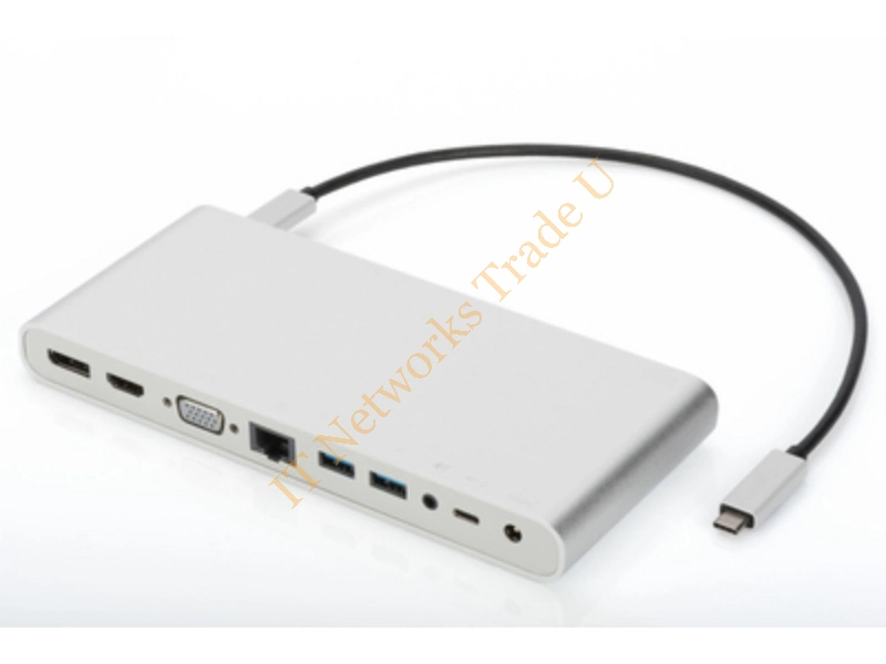 Digitus DA-70864 USB 3.0 (3.1 Gen 1) Type-C Silver notebook dock/port replicator Accessory