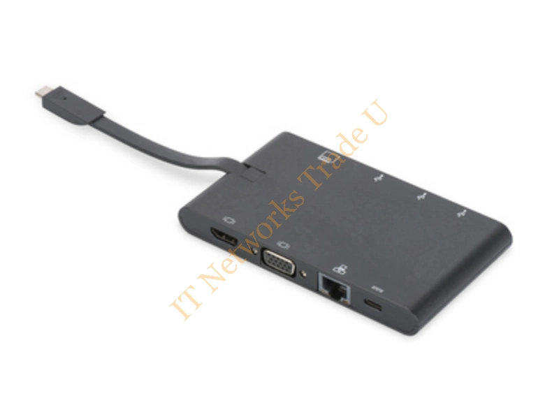Digitus DA-70865 USB 3.1 (3.1 Gen 2) Type-C Black notebook dock/port replicator Accessory