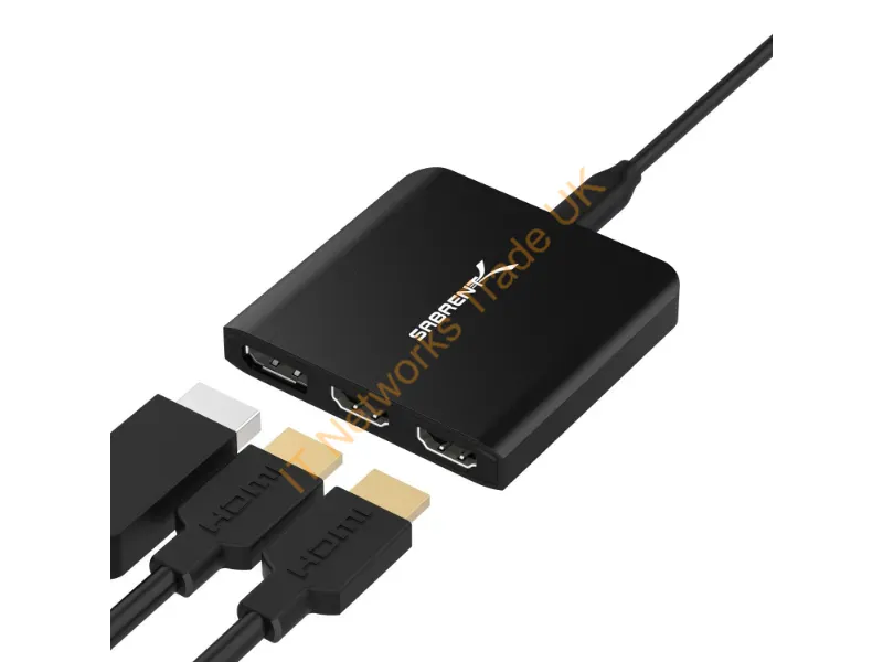 DA-H2D1 - Sabrent Da-H2D1 Notebook Dock/Port Replicator Wired Usb 3.2 Gen 1 (3.1 Gen 1) Type-C Black