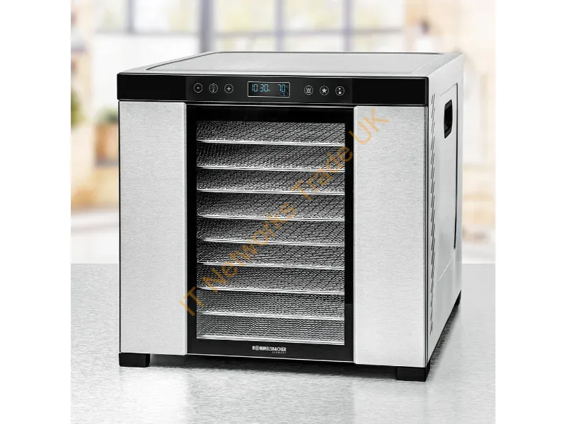DA1050 - Rommelsbacher DA 1050 food dehydrator Black, Stainless steel 1000 W