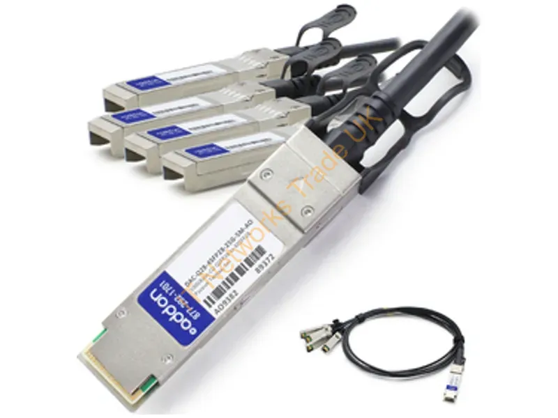 DAC-Q28-4SFP28-25G-5M-AO - Addon Networks 5M Dell-Q28-4Sfp28-25G-5M 100Gbase-Cu Infiniband/Fibre Optic Cable 196.9" (5 M) Qsfp28 4Xsfp28 Stainless Steel