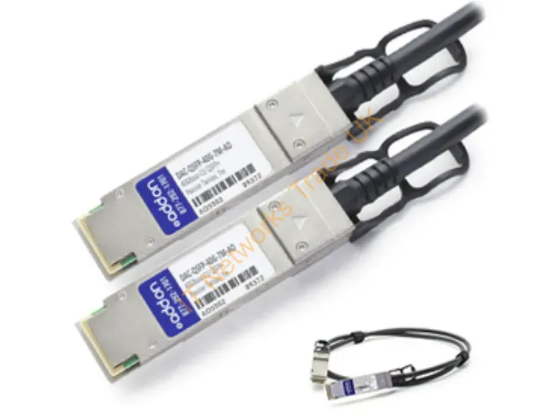 DAC-QSFP-40G-7M-AO - Addon Networks Dac-Qsfp-40G-7M-Ao Infiniband/Fibre Optic Cable 275.6" (7 M) Qsfp+ Black, Silver