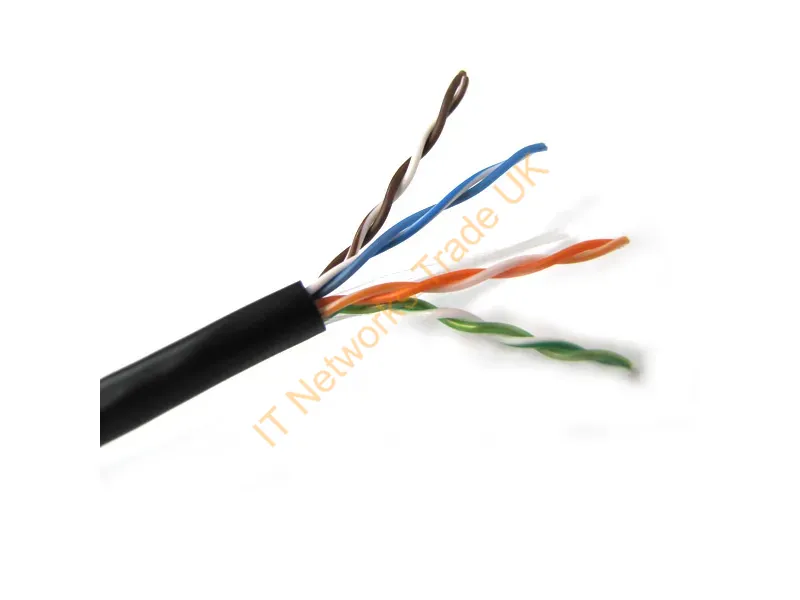 DB2404L5E - Weltron Db2404L5E Networking Cable Black 12000" (304.8 M) Cat5E U/Utp (Utp)