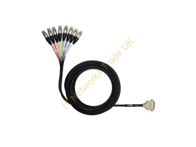 DB25-XLRF - Shure Db25-Xlrf Audio Cable 299.2" (7.6 M) 8 X Xlr (3-Pin) Black