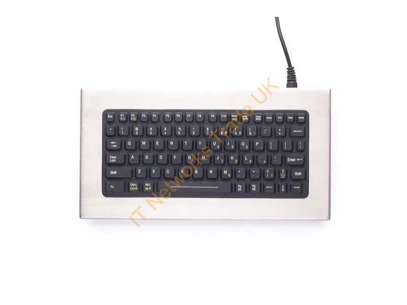 DBL-81-PS2 - Ikey Dbl-81 Keyboard Universal Ps/2 Qwerty English Black, Stainless Steel