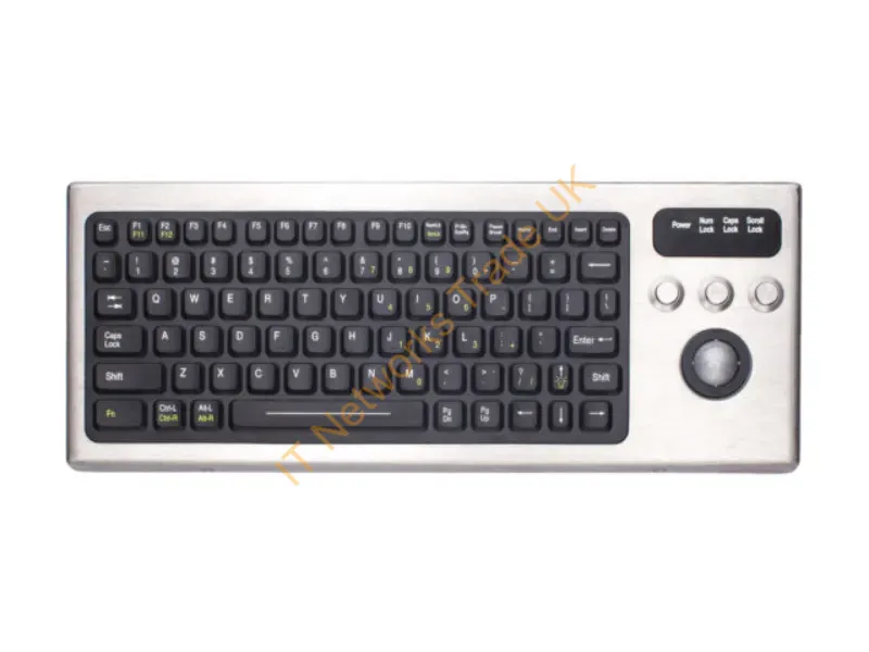 DBL-810-TB-PS2 - Ikey Dbl-810-Tb-Ps2 Keyboard Home Ps/2 Aluminum, Black