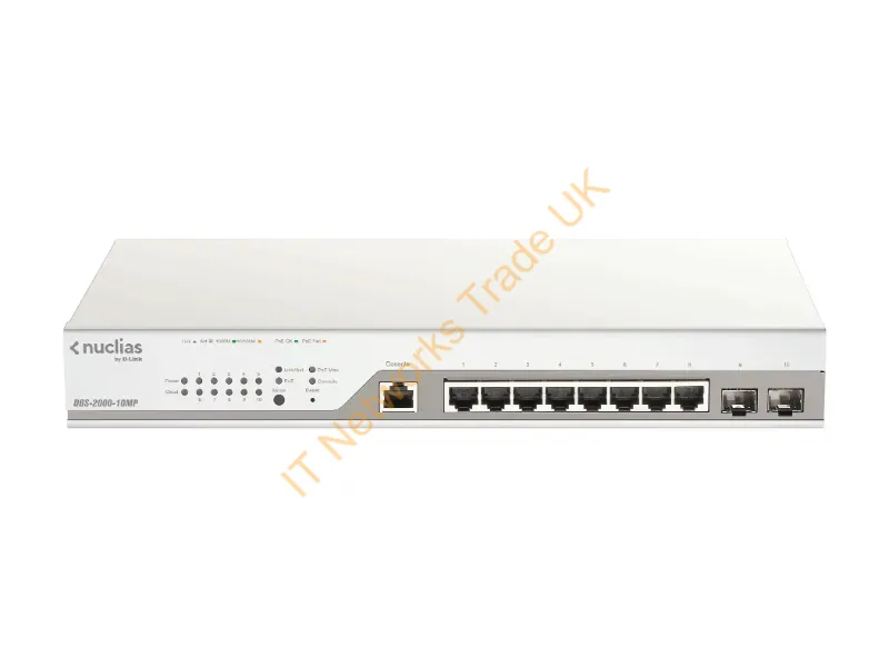 DBS-2000-10MP - D-Link Dbs-2000-10Mp Network Switch Managed L2 Gigabit Ethernet (10/100/1000) Power Over Ethernet (Poe) Gray