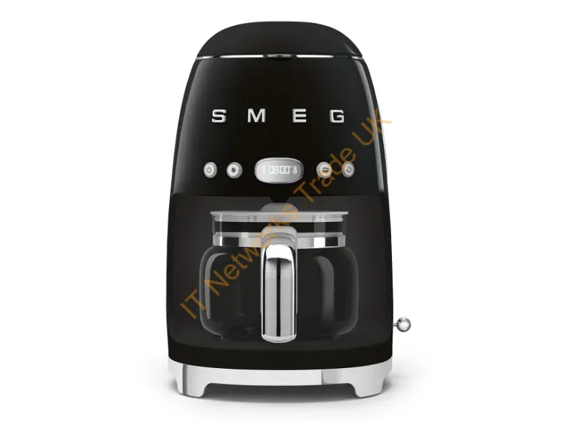 DCF02BLEU - SMEG 50's Style Drip Filter Coffee Machine DCF02BLEU Black Drip coffee maker 1.4 L Ground coffee 1050 W Black