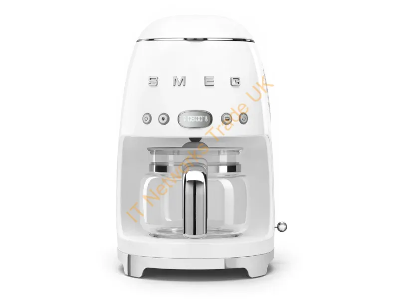 DCF02WHEU - SMEG 50's Style Drip Filter Coffee Machine DCF02WHEU White Drip coffee maker 1.4 L Ground coffee 1050 W White