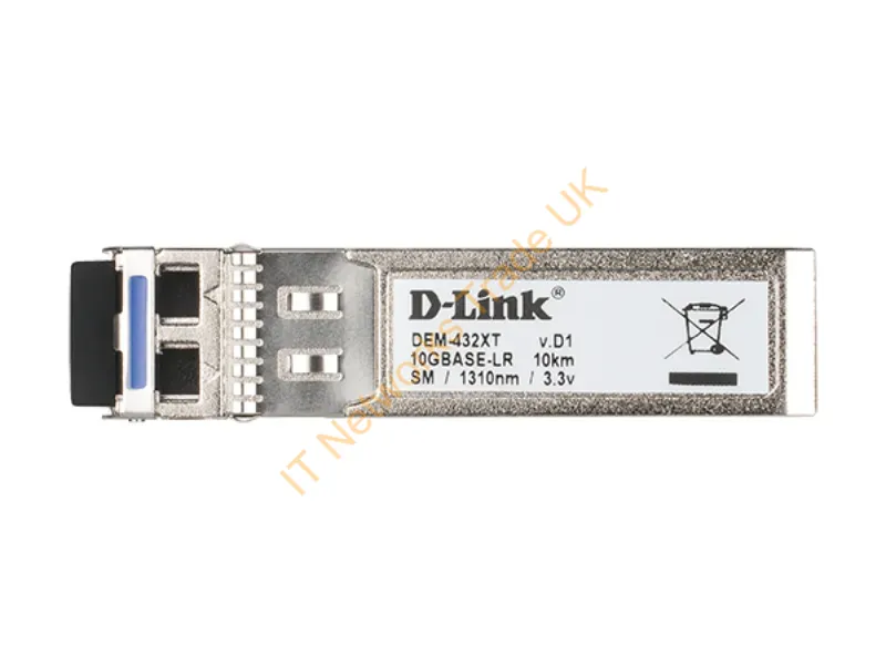 DEM-432XT D-Link 10Gb/s 10GBase-LR Single-mode Fiber 10km 1310nm Duplex LC Connector SFP+ Transceiver Module