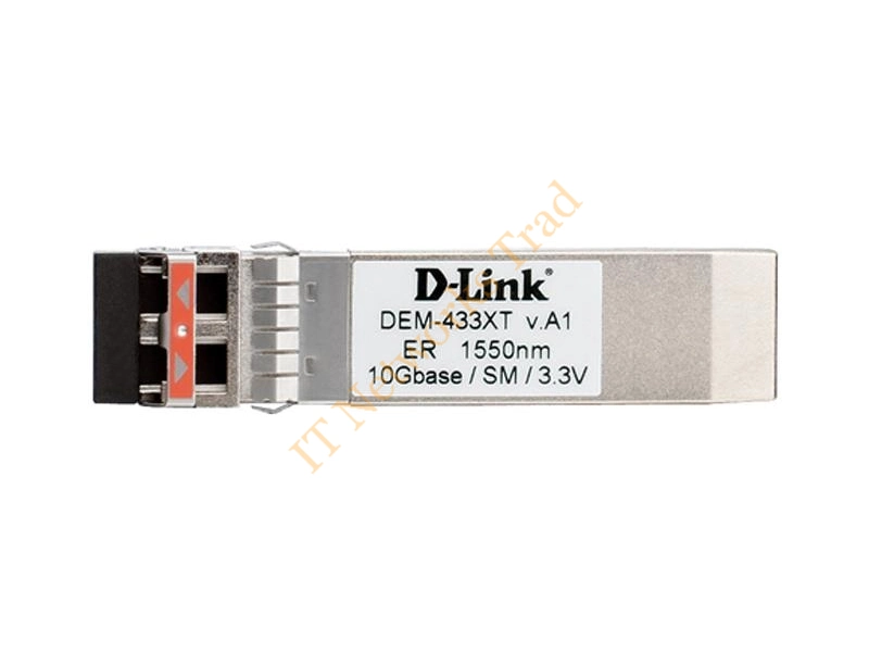 DEM-433XT D-Link 10Gbps 10GBase-ER Single-mode Fiber 40km 1550nm Duplex LC Connector SFP+ Transceiver Module