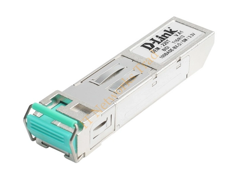 DEM220T D-Link 100Mbps 100Base-BX-D Single-mode Fiber 20km Tx1550nm/Rx1310nm LC Connector SFP Transceiver Module