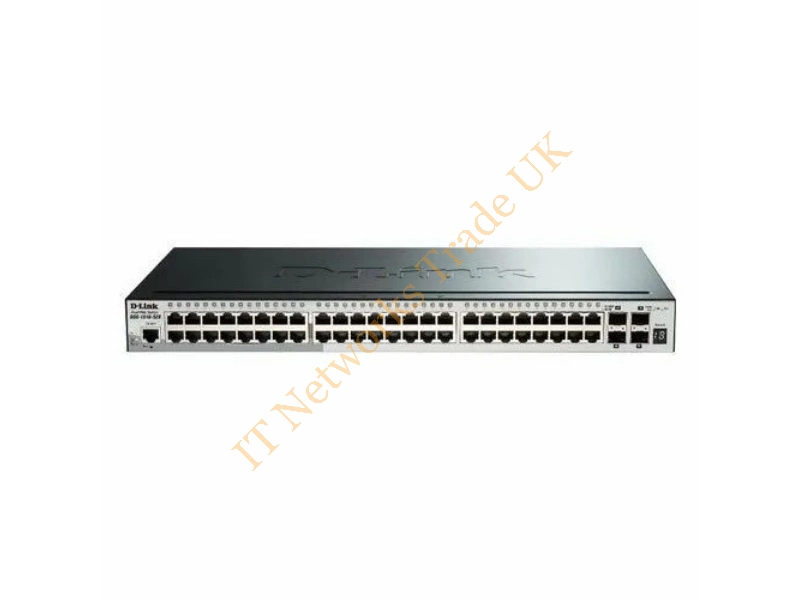DES-3052 D-Link 395W 48-Port 10/100 (PoE) Managed Fast Ethernet Switch with 2 Combo Gigabit SFP Ports & 2 Ethernet Ports Network Switch