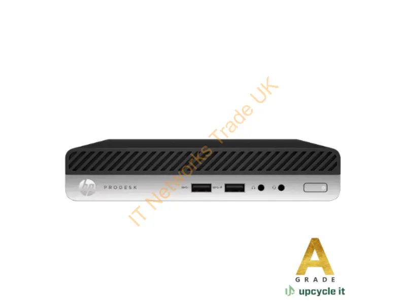 DESK-400G4-A002 - HP ProDesk 400 G4 DM (Refurbished) A Intel� Core� i5 i5-8500T 8 GB DDR4-SDRAM 256 GB SSD Windows 11 Pro Mini PC Black, Silver