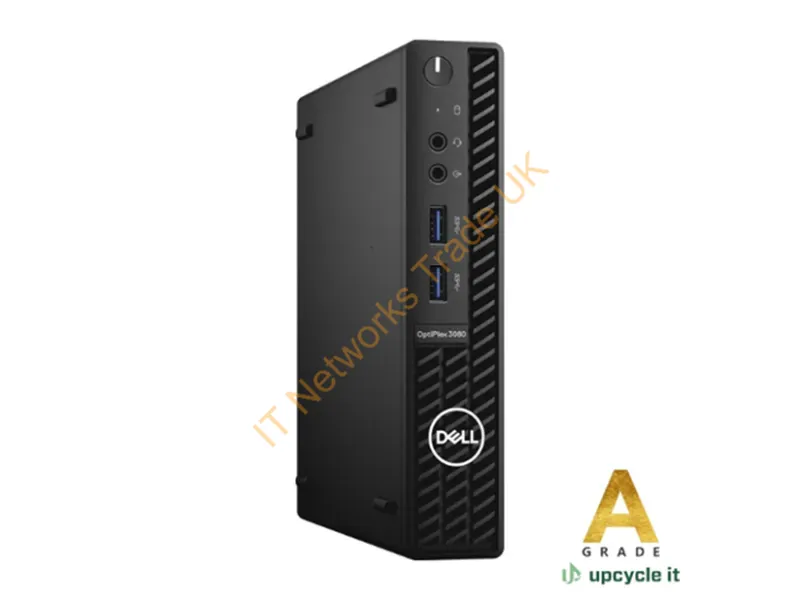DESK-DELL3080-WIFI-A001 - DELL OptiPlex 3080 (Refurbished) A Intel� Core� i5 i5-10500T 16 GB DDR4-SDRAM 512 GB SSD Windows 11 Pro MFF Mini PC Black