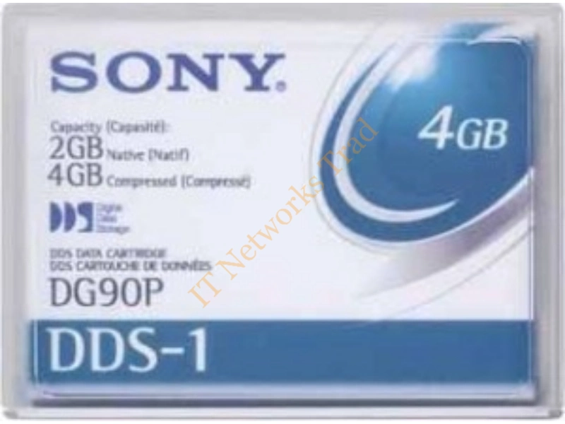 DG60M Sony DDS-1 Tape Cartridge DAT DDS-1 2GB (Native) / 4GB (Compressed) 1 Pack Tape Media Storage
