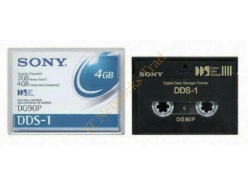 DG90N Sony DDS-1 Tape Cartridge DAT DDS-1 2GB (Native) / 4GB (Compressed) 1 Pack Tape Media Storage