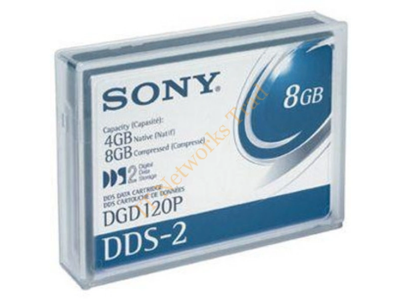 DGD120N Sony DDS-2 Tape Cartridge DAT DDS-2 4GB (Native) / 8GB (Compressed) Tape Media Storage