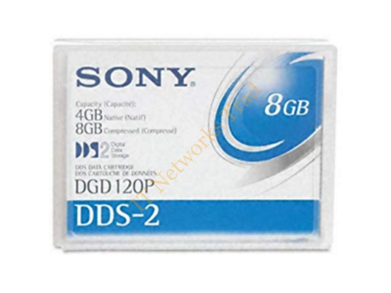 DGD120P Sony DDS-2 Data Cartridge DAT DDS-2 4GB (Native) / 8GB (Compressed) 1 Pack Tape Media Storage
