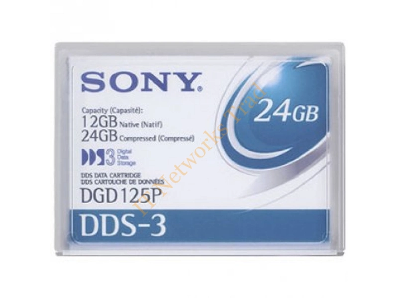 DGD125N Sony DDS-3 Tape Cartridge DAT DDS-3 12GB (Native) / 24GB (Compressed) Tape Media Storage