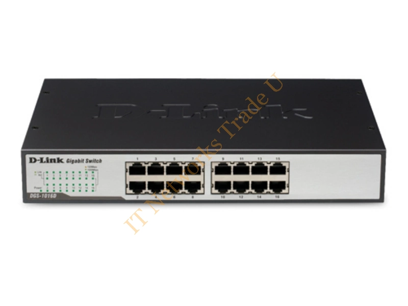 DGS-1016D/B - D-Link 16-Port 10/100/1000 Rackmountable Switch Unmanaged network switch