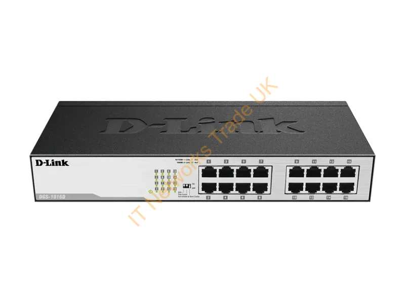 DGS-1016D D-Link 16-Port x 10/ 100/ 1000Base-T Unmanaged Layer 2 Network Switch
