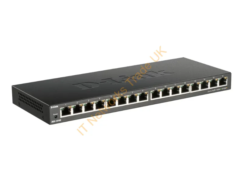 DGS-1016S - D-Link Dgs-1016S Network Switch Unmanaged Gigabit Ethernet (10/100/1000) Black