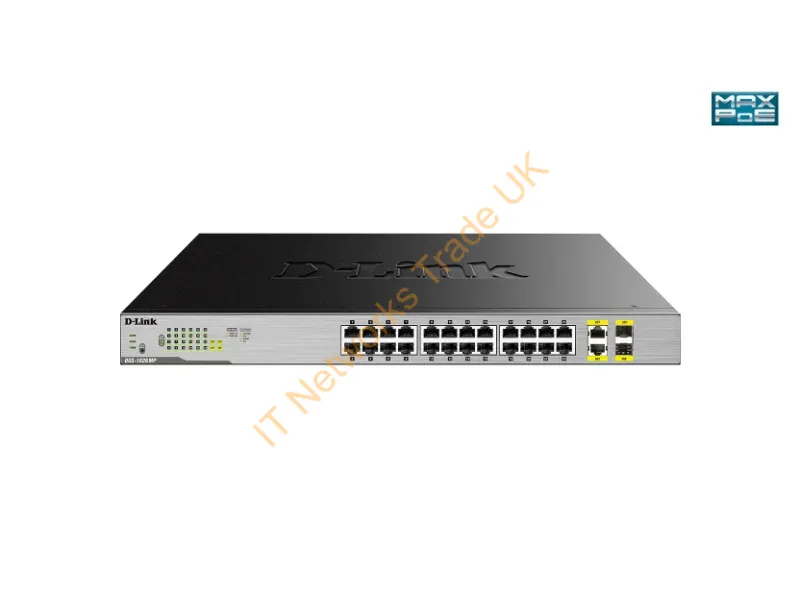DGS-1026MP - D-Link DGS-1026MP Unmanaged network switch Gigabit Ethernet (10/100/1000) Power over Ethernet (PoE) Black, Grey network switch