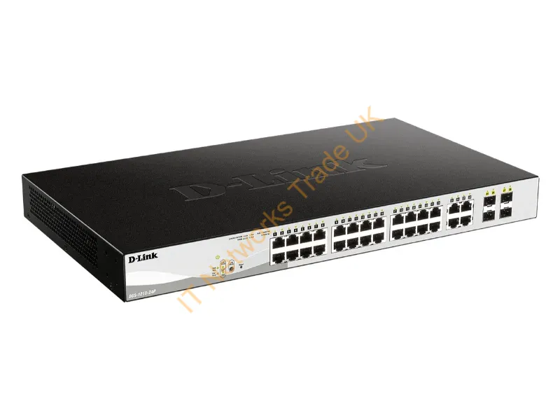 DGS-1210-24P - D-Link DGS-1210-24P L2 Gigabit Ethernet (10/100/1000) Black network switch