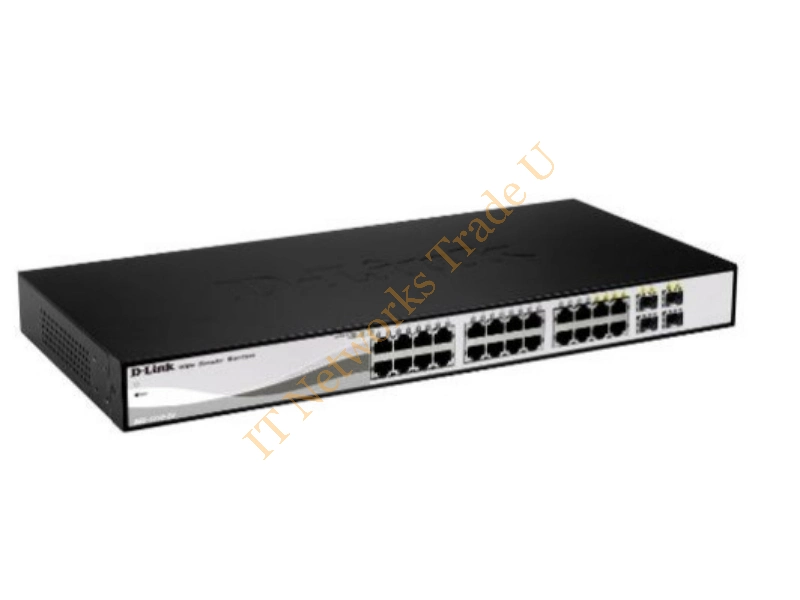 DGS-1210-26 - D-Link DGS-1210-26 Managed L2 Gigabit Ethernet (10/100/1000) 1U Black, Grey network switch