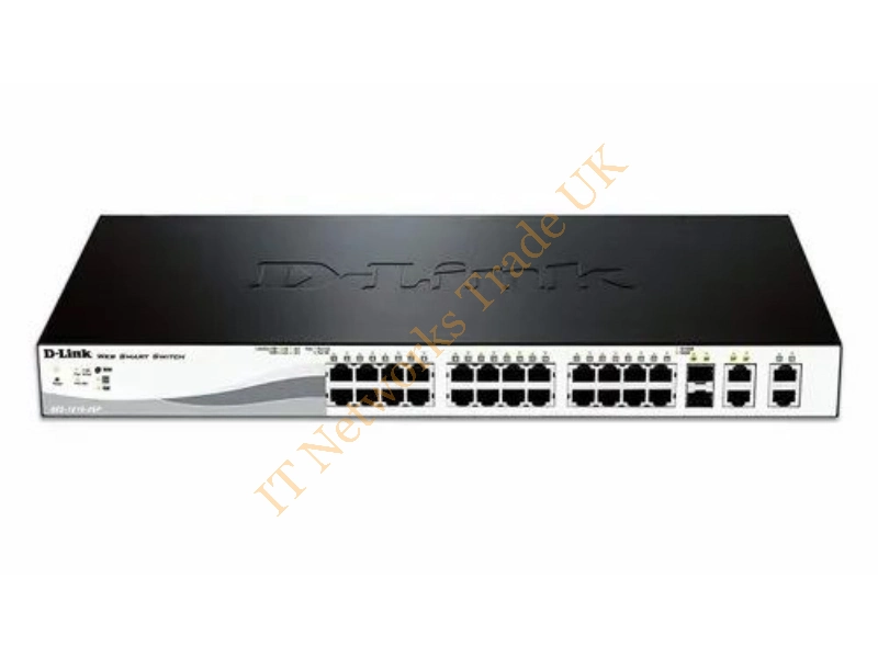 DGS-1510-28 D-Link SmartPro Ethernet Switch 28 Network 2 Expansion Slot 2 Expansion Slot Manageable Twisted Pair Optical Fiber Network Switch
