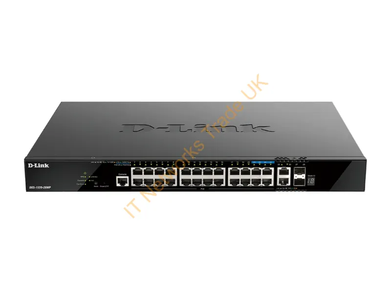 DGS-1520-28MP - D-Link Dgs-1520-28Mp Network Switch Managed L3 Gigabit Ethernet (10/100/1000) Power Over Ethernet (Poe) 1U Black