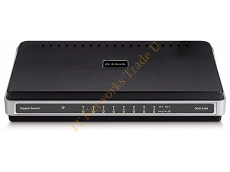 DGS-2208 D-Link 8-Ports 10/100/1000 Desktop Gigabit Ethernet Network Switch