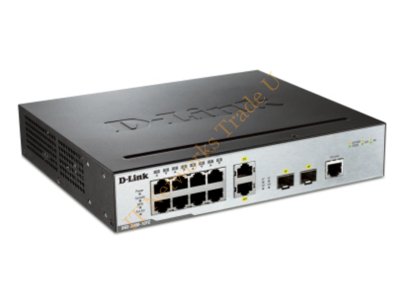 DGS-3000-10TC - D-Link DGS-3000-10TC L2 Gigabit Ethernet (10/100/1000) Power over Ethernet (PoE) Black network switch