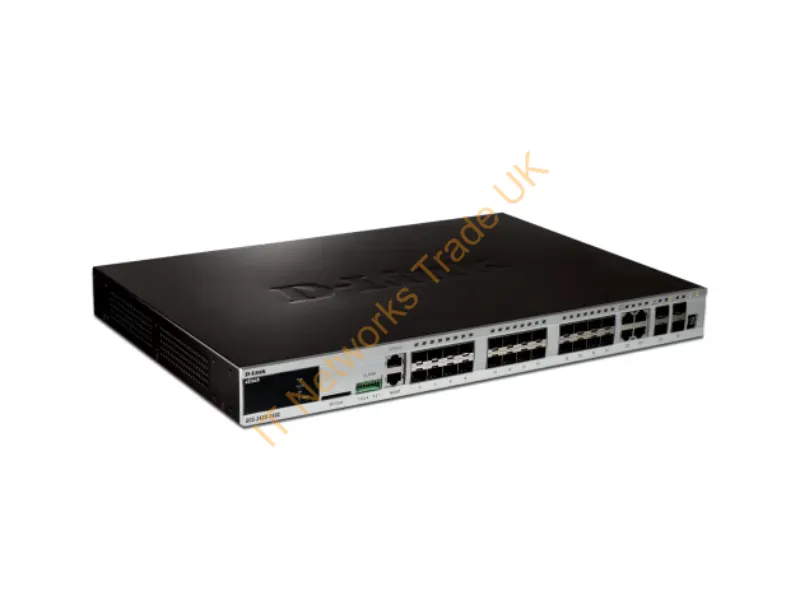 DGS-3420-28SC D-Link 20-Port 128Gb/s 10-Gigabit SFP+ Rack Mountable Gigabit Ethernet Network Switch
