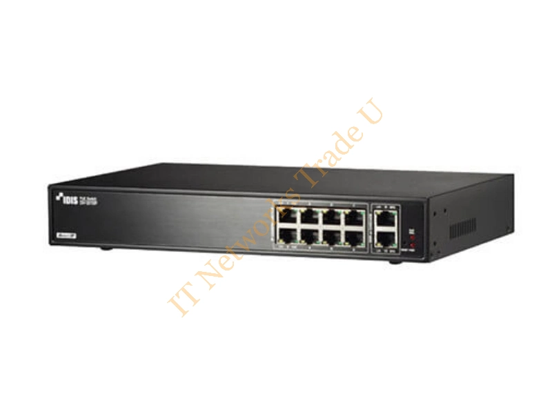 DH-2010P - IDIS DH-2010P Fast Ethernet (10/100) Power over Ethernet (PoE) Black network switch