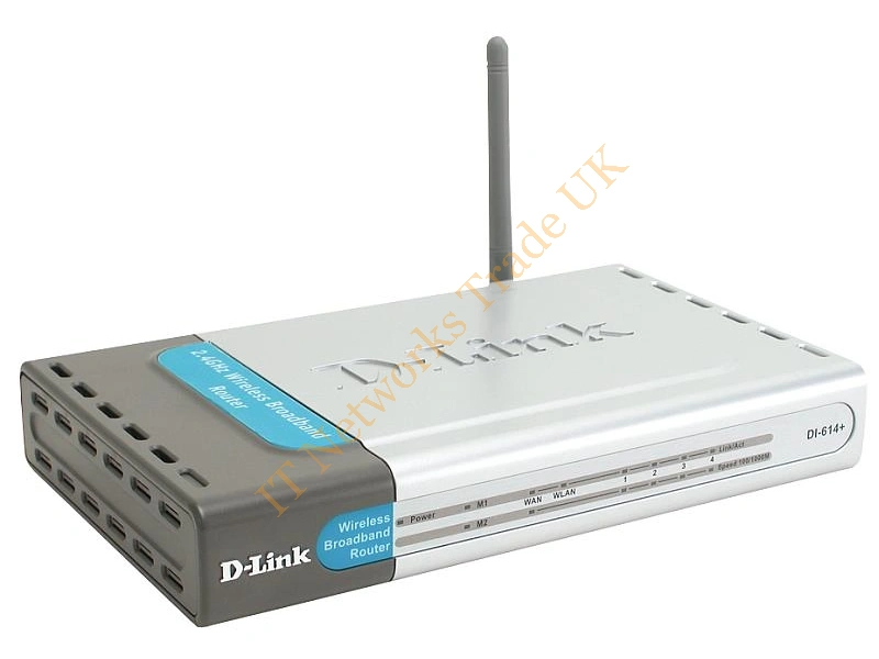 DI-614+ D-Link 4-Port 802.11b Wireless Broadband Router Wireless Router