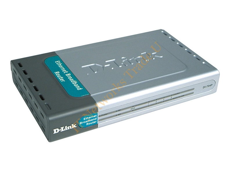 DI-704P D-Link 4-Port 10BaseT/ 100BaseTX Ethernet Broadband Router