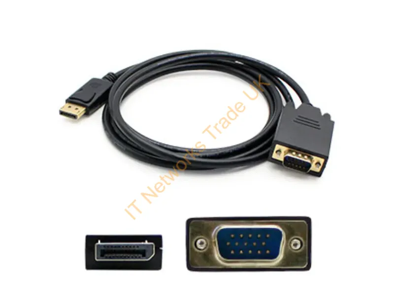 DISPLAYPORT2VGA6F-5PK - Addon Networks Displayport / Vga 1.82M 5 Pack 71.7" (1.82 M) Vga (D-Sub) Black