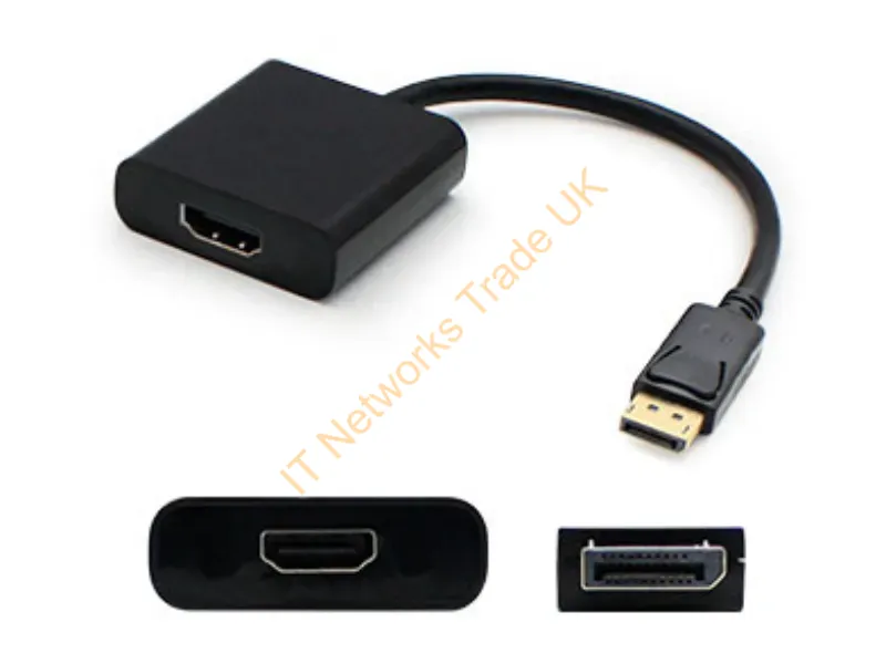 DISPORT2HDMIA-5PK - Addon Networks Disport2Hdmia-5Pk Video Cable Adapter Displayport Hdmi Type A (Standard) Black