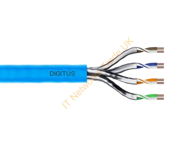 Digitus Cat6a U-FTP 100m 100m Cat6a U/FTP (STP) Blue networking cable