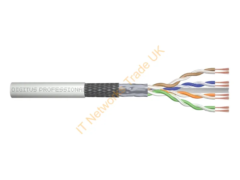 DK-1633-P-305 - Digitus CAT 6 SF/UTP twisted pair patch cord, raw