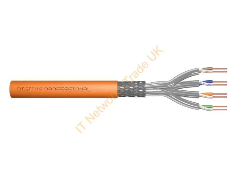 DK-1743-VH-1 - Digitus CAT 7 S/FTP data cable installation cable, 100 m, simplex, Dca-s2, d1, a1