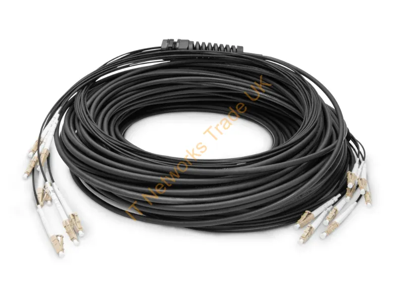 DK-24338U050BK-BBB - Digitus Pre-assembled Fiberglass Universal Breakout Cable, Multi Mode OM4, 8 Fibers, LC/UPC LC/UPC