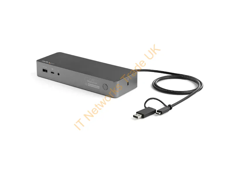 DK30C2DPEP - Startech.Com Dk30C2Dpep Laptop Dock/Port Replicator Wired Usb 3.2 Gen 1 (3.1 Gen 1) Type-C Black, Gray