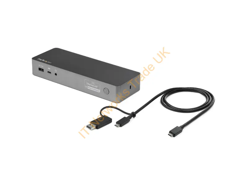 DK30C2DPPD - Startech.Com Dk30C2Dppd Laptop Dock/Port Replicator Wired Usb 3.2 Gen 1 (3.1 Gen 1) Type-C Black, Gray