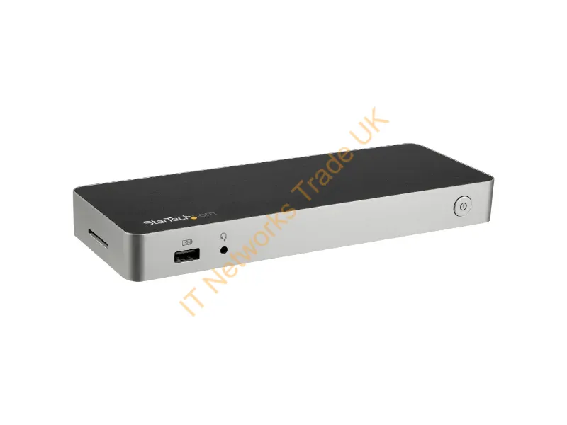 StarTech.com USB-C Dual-4K Monitor Docking Station for Laptops 60W USB Power Delivery SD Card Reader Accessory